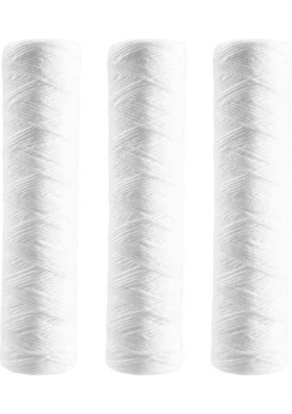 3 Adet Su Arıtma Cihazı 10 Inç Ip Sarma Filtre Kartuşu 5 Mikrometre Pp Pamuk Filtre Tortu Filtresi (Yurt Dışından)