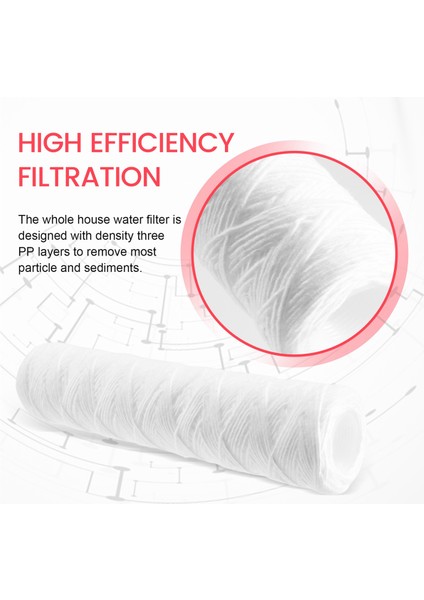 3 Adet Su Arıtma Cihazı 10 Inç Ip Sarma Filtre Kartuşu 5 Mikrometre Pp Pamuk Filtre Tortu Filtresi (Yurt Dışından) indirimleri