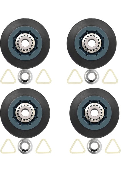 WPW10314173 Silindir Tambur Destek Kiti Kurutma Makinesi Parçalarıyla Uyumlu Kurutma Makinesi Için 4'lü Paket W10314173 Kurutma Makinesi Silindiri Yedek Parçası (Yurt Dışından)