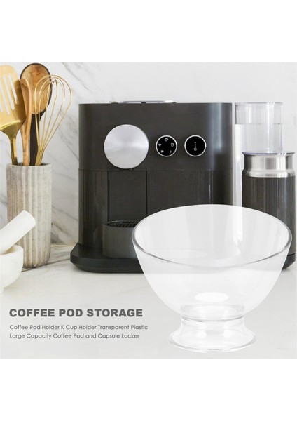 Kahve Pod Tutucu K Bardak Tutucu Şeffaf Plastik Büyük Kapasiteli Kahve Pod ve Kapsül Dolabı (Yurt Dışından) fırsatları