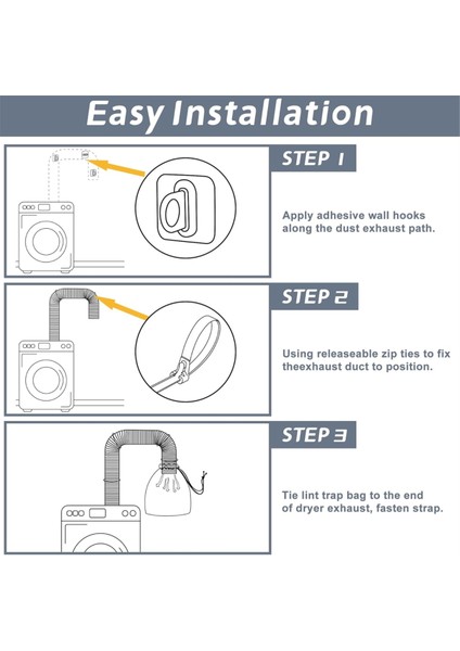 3'lü Kurutma Makinesi Havalandırma Menfezi Tüy Torbaları, Iç ve Dış Mekan Kurutma Makinesi Havalandırma Menfezleri Için Tüy Tutucular, Tüy ve Tozu Yakalayan Tüy Toz Torbası (Yurt Dışından) fiyatları