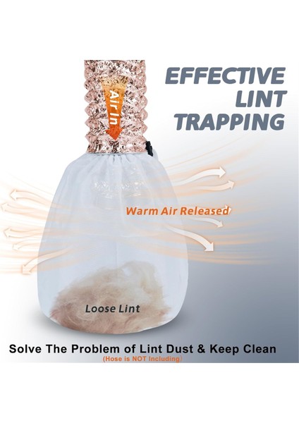 3'lü Kurutma Makinesi Havalandırma Menfezi Tüy Torbaları, Iç ve Dış Mekan Kurutma Makinesi Havalandırma Menfezleri Için Tüy Tutucular, Tüy ve Tozu Yakalayan Tüy Toz Torbası (Yurt Dışından) indirimleri