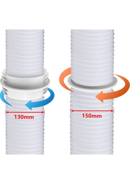 Mobil Klima Egzoz Borusu Bağlantısı 13/15CM Üniversal Boru Redüktörü Havalandırma Borusu Uzatma Adaptörü (Yurt Dışından) fiyatları
