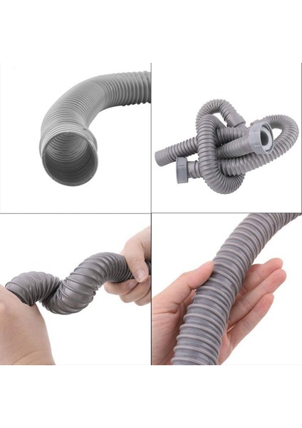 3,5 Ft Çamaşır Makinesi Pvc Y Şekilli Tahliye Tahliye Hortumu Yıkama Borusu Bağlantı Parçası, Döner Arayüz, 2 Su Geçirmez Halka ile (Yurt Dışından) indirimleri