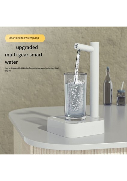 6 Seviyeli Kantitatif Pompalama Su Seviyesi Akıllı Masaüstü Su Pompası, Taşınabilir Tip-C Şarj, Mavi (Yurt Dışından) modelleri