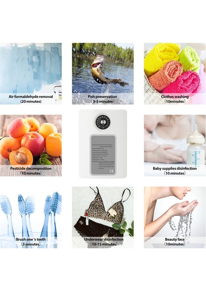 Aktif Ozon Jeneratörü Arıtıcı 2000MG/H Hava Tazeleyici Su Meyve Sebze Gıda Ozon Verimli Iyonlaştırıcı Ab Fişi (Yurt Dışından) indirimleri