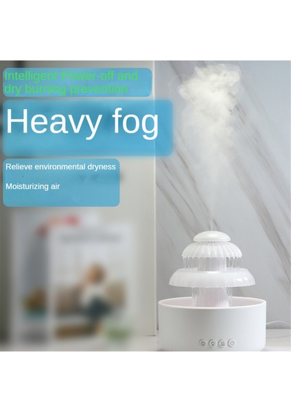 Yatak Odası ve Ofis Için Renkli LED Gece Lambası ile Rain Cloud Soğuk Sis Nemlendirici Kurumayı Önleme ve Uykuyu Iyileştirme (Yurt Dışından) fiyatları