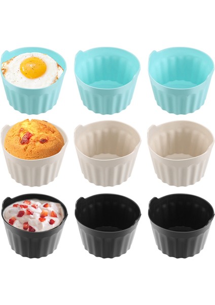 Adet Air Fryer Yumurta Kapları Yeniden Kullanılabilir Yapışmaz Silikon Yumurta Isırığı Kalıbı (Yurt Dışından) indirimleri