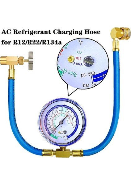 Klima Soğutma Sistemi Için Freon Dolum Hortumu, Ölçüm Kiti R134A R12 R22, BPV31 Delme Musluk Vanası ile (Yurt Dışından) indirimleri