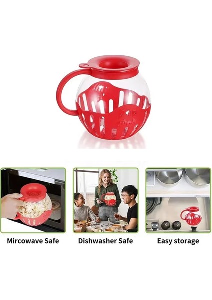 Mikrodalga Patlamış Mısır Makinesi Kovası Mikrodalga Kase Mini Makine Güvenli Silikon Kapaklı Patlamış Mısır Makinesi Mavi (Yurt Dışından) fiyatları