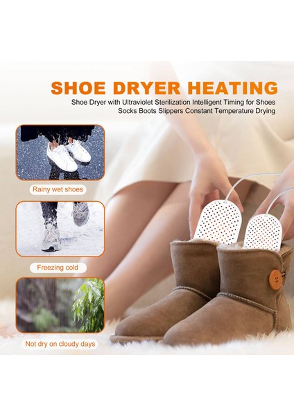 Ayakkabı, Çorap, Bot, Terlik ve Diğer Ürünler Için Ultraviyole Sterilizasyonlu Akıllı Zamanlamalı Ayakkabı Kurutucusu (Yurt Dışından) fırsatları