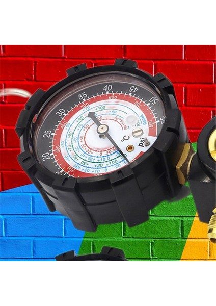 R134A Düşük Taraf Basınç Göstergesi R410A R22 R404A Klima Soğutucu Akışkan Şarjı Için Tek Manifoldlu Gösterge Yüksek (Yurt Dışından) modelleri
