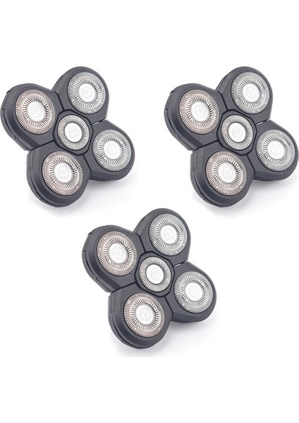 Adet Yedek Tıraş Başlığı Elektrikli Tıraş Makinesi 5 Kesici Yüzen Başlık Su Geçirmez Paslanmaz Çelik Bıçak (Yurt Dışından)