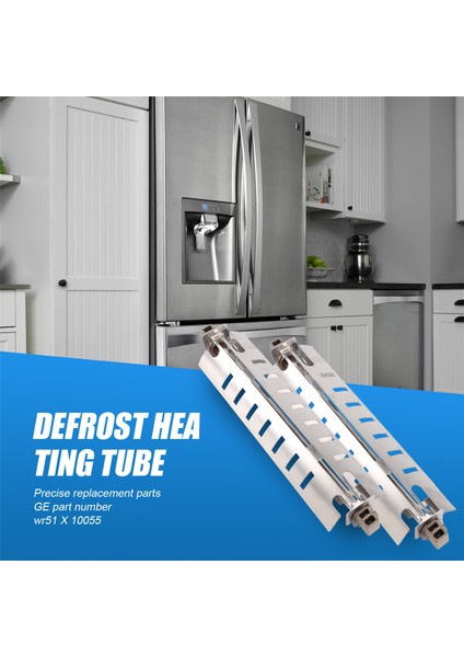 Kenmore Hotpoint Ge Evrensel Elektrikli Rca Dondurucu Için 2 Adet Buz Çözücü Isıtıcı WR51X10055 Buzdolabı (Yurt Dışından) fırsatları