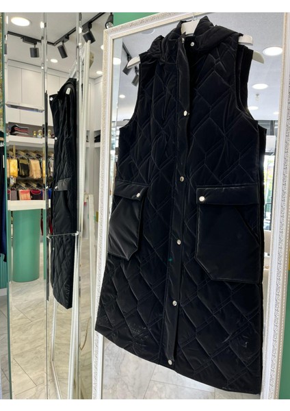 Nurgün Şişme Yelek - Siyah - 46