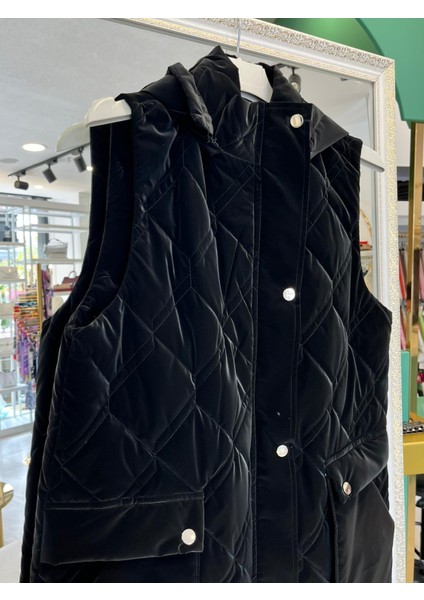 Nurgün Şişme Yelek - Siyah - 46 indirimleri