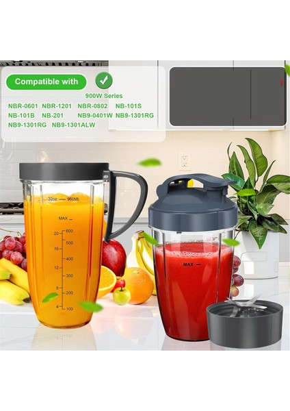 Nutribullet Blender Yedek Parçaları, 32OZ ve 24OZ Kapaklı Nutribullet Blender Kapları, Ekstraktör Bıçağı Yedek Parçaları (Yurt Dışından) fiyatları