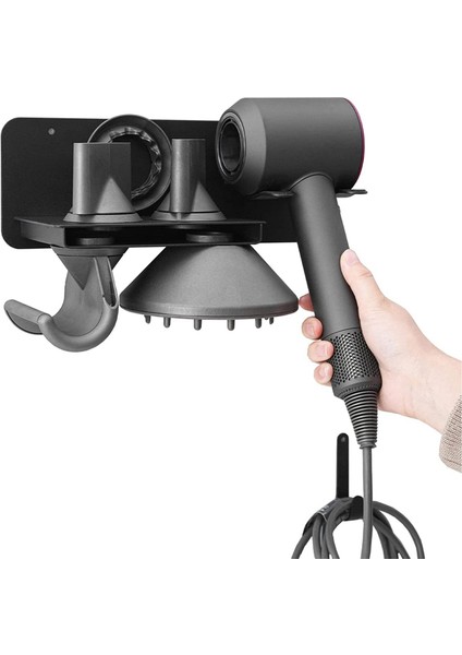 Dyson Supersonic Saç Kurutma Makinesi Için Duvara Monte Banyo Saç Kurutma Makinesi Tutucu Saklama Rafı (Yurt Dışından)