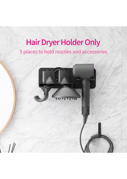 Dyson Supersonic Saç Kurutma Makinesi Için Duvara Monte Banyo Saç Kurutma Makinesi Tutucu Saklama Rafı (Yurt Dışından) indirimleri