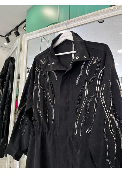 Adn Taşlı Ceket Cupra Karışımlı - Siyah - 4 fiyatları