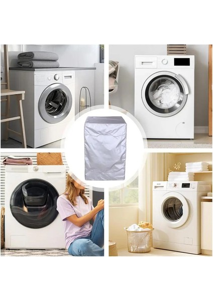 Çamaşır Makinesi Kurutma Makinesi Kılıfları Pratik Güneş Koruma Kılıfı Çamaşır Makinesi Toz Koruması Toz Geçirmez Çamaşır Makinesi Kılıfı (Yurt Dışından) indirimleri