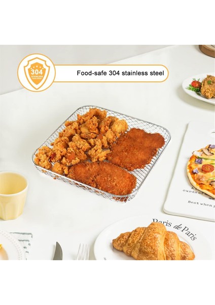 Hava Fritöz Rafları, Kare Üç Katlı Istiflenebilir Paslanmaz Çelik Raf, Sıcak Hava Fritöz Aksesuarları, Hava Fritöz Aksesuarları (Yurt Dışından) fırsatları