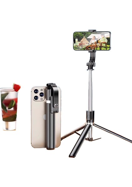 YST009 Yeni Cep Telefon Çubuğu Tripod El Zemin Katlanır Seyahat Bluetooth Uzaktan Kumanda (Yurt Dışından)
