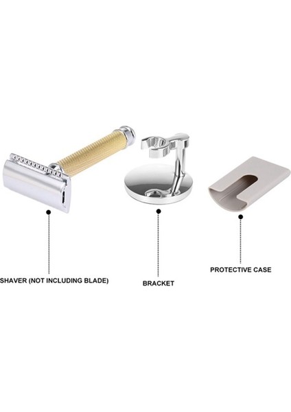Altın Ayarlanabilir Çift Kenarlı Klasik Güvenlikli Tıraş Bıçağı Erkek Tıraş Bıçağı Taban Kesici Başlıklı (Yurt Dışından) indirimleri