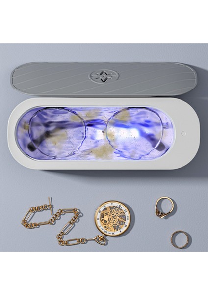 Ultrasonik Mücevher Temizleyici, Tüm Mücevherler, Gözlükler, Saatler, Madeni Paralar ve Tıraş Bıçakları Için Taşınabilir Düşük Gürültülü Ultrasonik Makine (Yurt Dışından) indirimleri