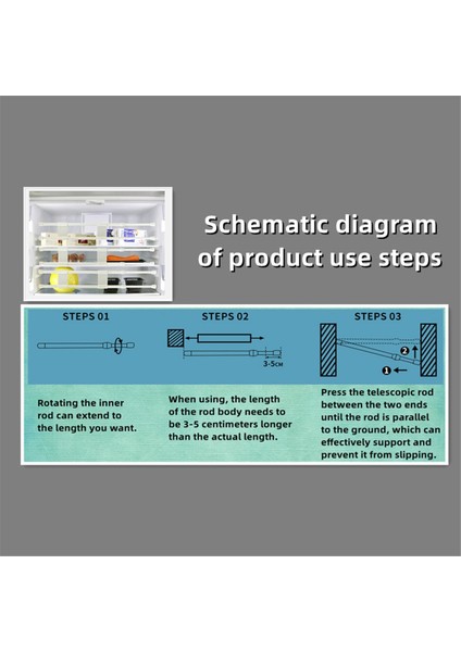 Adet Karavan Buzdolabı Barları Ayarlanabilir Karavan Buzdolabı Gergi Barları Yiyecek Içecek Saklamak Için Karavan Buzdolabı Barları Karavan Buzdolabı Aksesuarları (Yurt Dışından)