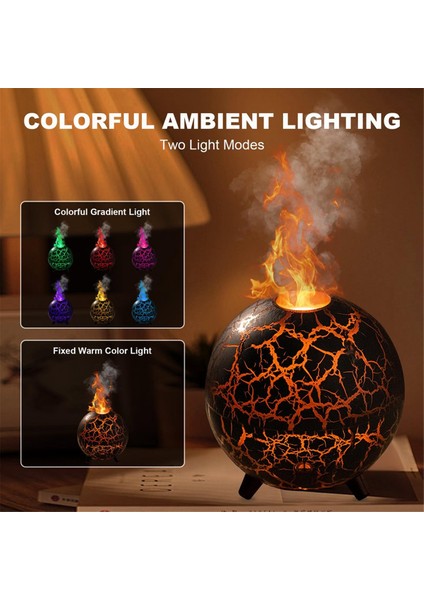 Ultrasonik Planet Hava Nemlendirici 200ML USB 7 Renk Alev A (Yurt Dışından) indirimleri