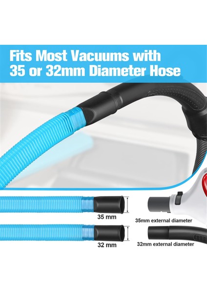 Evrensel Elektrikli Süpürgeler Için Esnek Dar Alan Ucu, 32 mm ve 35 mm Bağlantılı Uzatma Ucu, Kurutma Makineleri Için (Yurt Dışından) modelleri