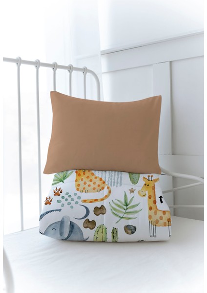 Organik Baskılı Bebek (100X150 Cm) Yorgan Seti - Iconic Serisi - Kaktüs ve Sevimli Hayvanlar fiyatları