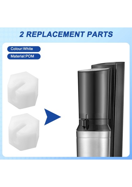 Sodastream Crystal 1.0 2.0 Nozul Yedek Somunları Ikili Set, Hızlı Takılan Co2 Konnektörü, Güvenli Gaz Contası (Yurt Dışından) indirimleri