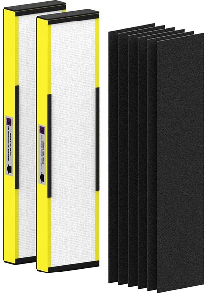 Germ Guardian Arıtıcı AC5000, AC5000E, AC5250PT, AC5350B, AC5350BCA, AC5350W Için 2 Paket FLT5000 Hepa Yedek Filtre (Yurt Dışından)