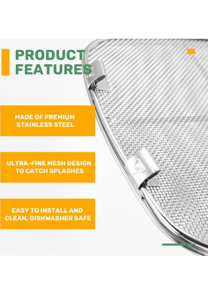 Ninja Foodi AG301 5'i 1 Arada Iç Mekan Izgarası Için Yedek Sıçrama Koruması, Paslanmaz Çelik AG300 AG300C AG301C AG302 AG400 (Yurt Dışından) indirimleri