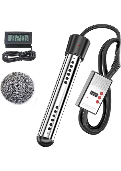 2500W Daldırma Isıtıcı, Havuz Isıtıcısı Otomatik Zamanlayıcı, Güvenli Havuz Isıtma Daldırma Isıtıcı, Ev Seyahatleri Için Mükemmel Ab Fişi (Yurt Dışından)