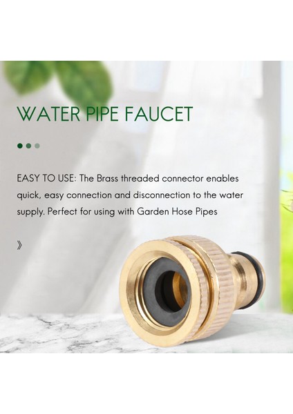 2'li Paket Pirinç Bahçe Hortumu/hortum Musluk Bağlantısı 1/2 Inç ve 3/4 Inç 2'si 1 Arada Dişi Dişli Musluk Adaptörü (Yurt Dışından) modelleri