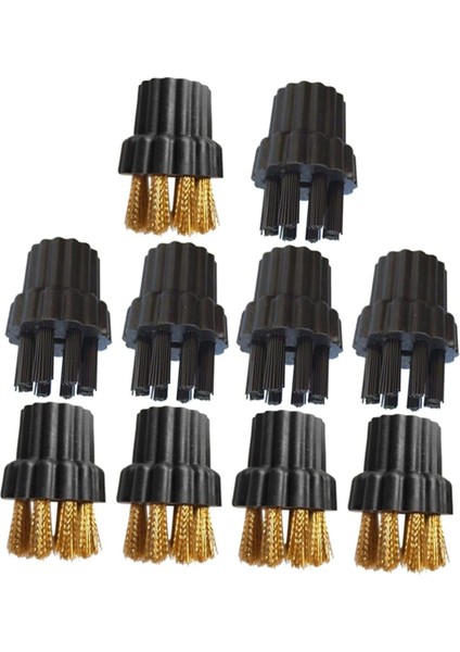 10 Adet Buharlı Paspas Fırça Başlıkları Pirinç Fırça Başlıkları Yedek Parçalar Buharlı Temizlik Fırça Başlıkları Aksesuarları (Yurt Dışından)