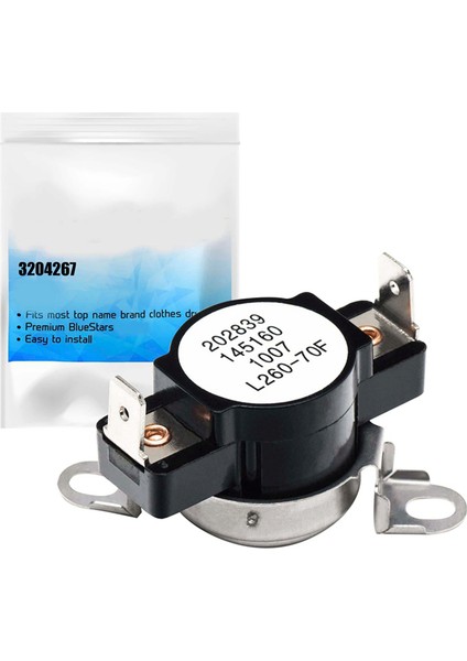 Frigidaire Kenmore Electrolux Kurutma Makinesi Için 3204267 Kurutma Makinesi Termostatı Yedek Parçası - 508516 73204267 AP213147'NIN Yerini Alır (Yurt Dışından) fiyatları
