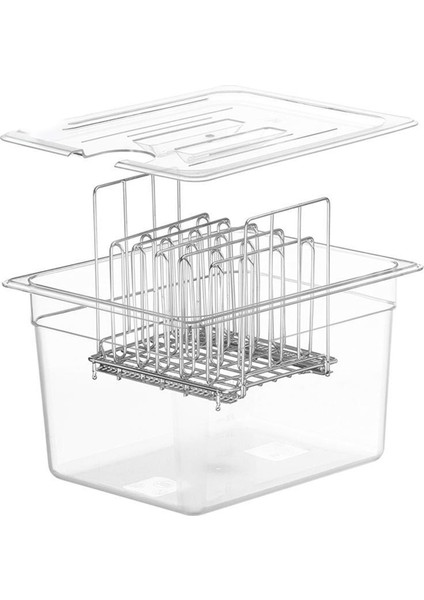 Sous Vide Pişirme Makinesi 11L Kap Paslanmaz Çelik Raflı Çıkarılabilir Bölücüler Ayırıcı (Yurt Dışından) indirimleri