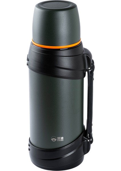 Okadı Yeşil Paslanmaz Çelik Tutacaklı Termos 2lt