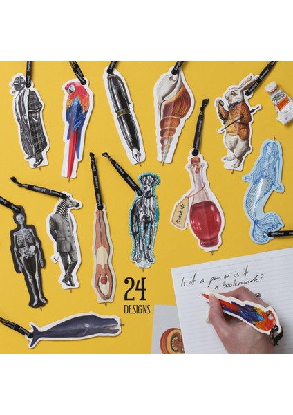 Eclectionery Flat Kalemli Kitap Ayracı - Satranç Vezir fırsatları