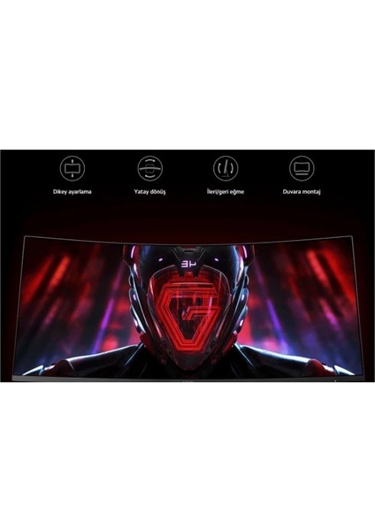 G34WQI 34" 1 Ms Wqhd Curved 180 Hz Oyuncu Monitörü+Dısplayport Kablo Hediye fırsatları