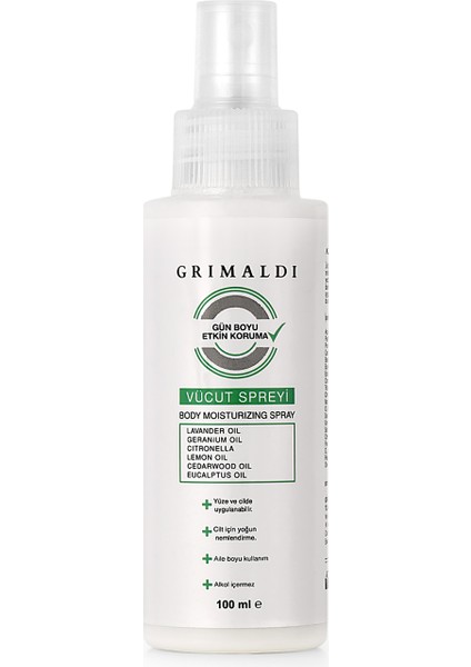 Koruyucu & Nemlendirici Vücut Spreyi (Sivrisinek ve Kene Karşıtı) – 100 ml indirimleri