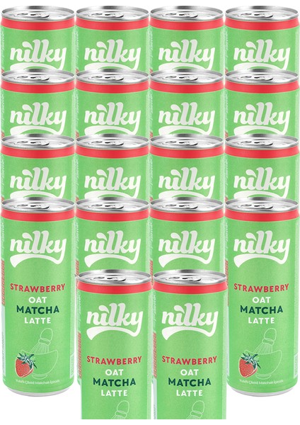 Yulaf Sütlü Çilekli Matcha Latte 18LI Paket