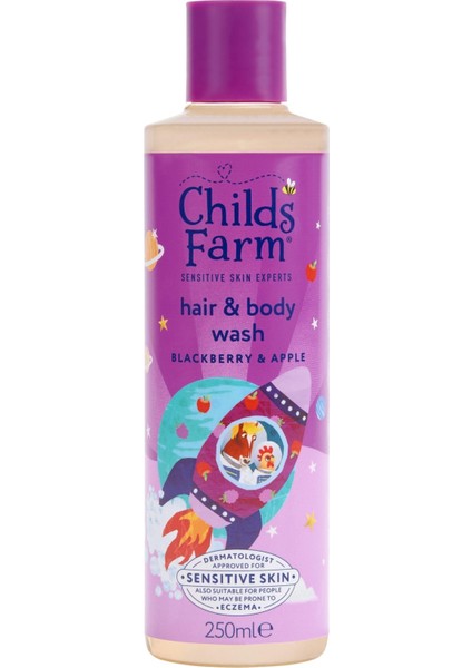 Böğürtlen ve Organik Elma Özlü Çocuk Saç ve Vücut Şampuanı 250ML