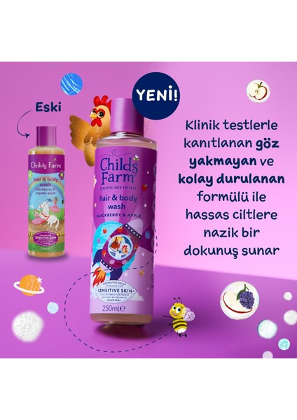Böğürtlen ve Organik Elma Özlü Çocuk Saç ve Vücut Şampuanı 250ML fiyatları