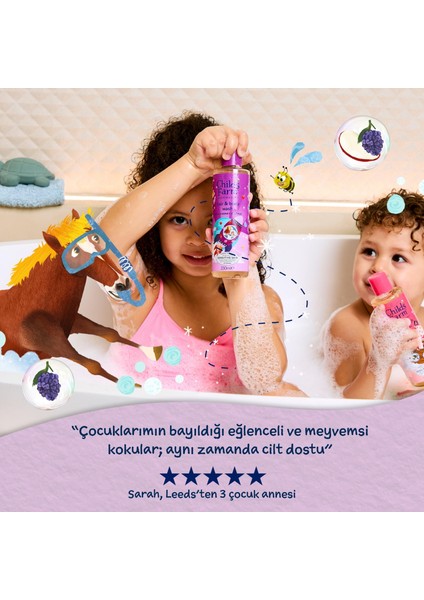 Böğürtlen ve Organik Elma Özlü Çocuk Saç ve Vücut Şampuanı 250ML modelleri