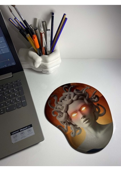 Medusa Baskılı Bilek Destekli Mouse Pad - 2151